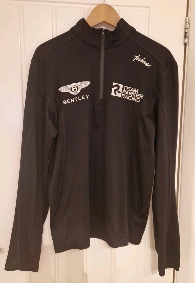 Top BENTLEY Team Parker Racing negro 1/4 cremallera manga larga para hombre Teamware talla M Foto 1 de 4