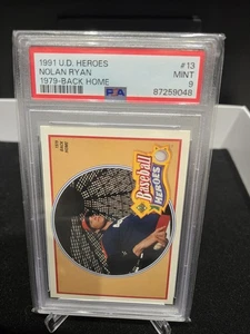 1991 Upper Deck Heroes 1979 Nolan Ryan - PSA 9 - Picture 1 of 2