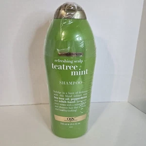 OGX Refreshing Scalp + Tea Tree Mint Shampoo And Conditioner 25.4 Fl Oz Set of 2 - Picture 1 of 5