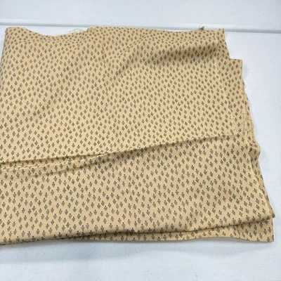 Vintage marcus quilting fabric red beige green tree cotton 42x109 3 yards - Image 1 of 4