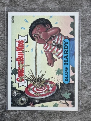 1988 Topps Garbage Pail Kids 13th Series Card 507b Blow Hardy - Image 1 of 2