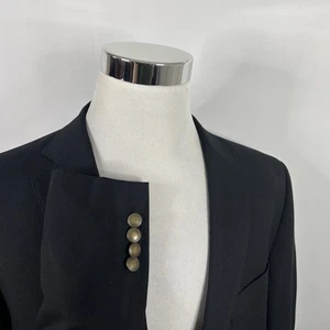 Dockers 44L Blazer Black Gold Two Button Lined Vented Poly Rayon Blend - Picture 1 of 8