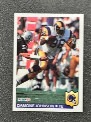 1992 Fleer - Damone Johnson #215 - Image 1 of 2