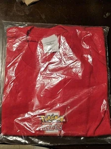 Vintage Pokemon TCG League Promo T-Shirt Size XL Red Sealed Unworn - Picture 1 of 4