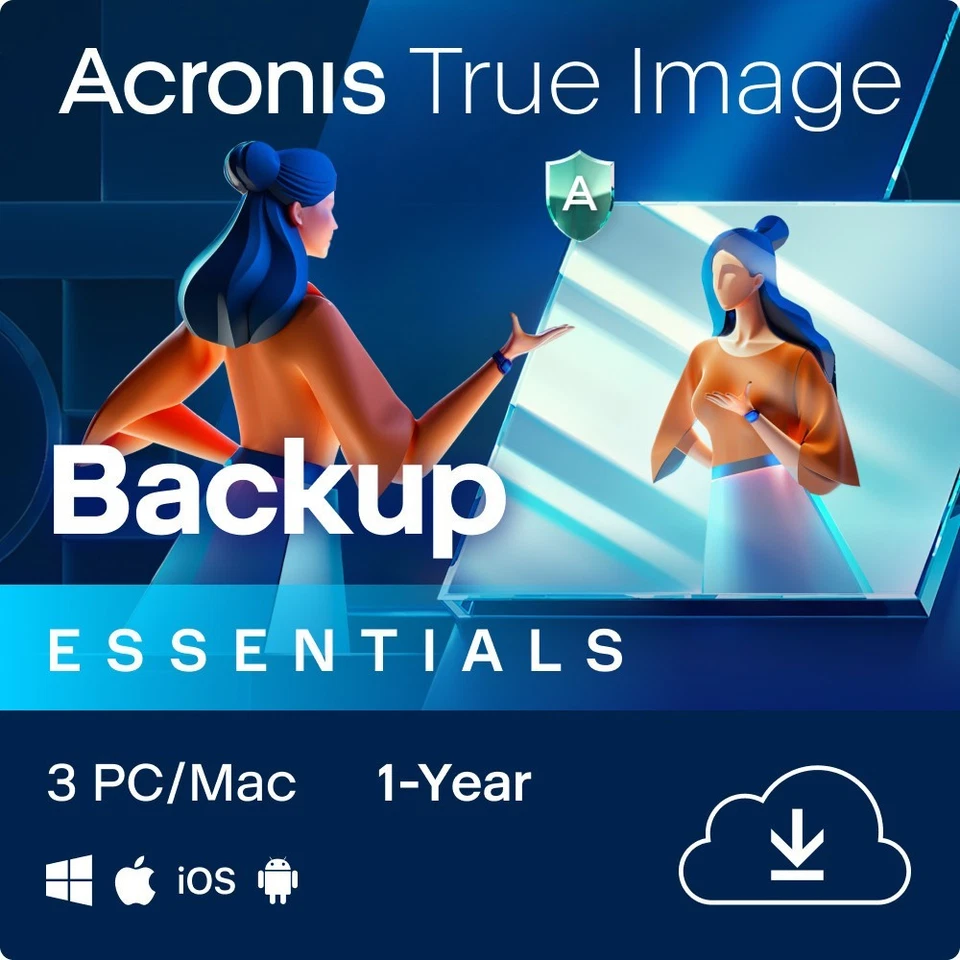 Acronis True Image Essentials 2026 / 3 PC / 1 Jahr / KEY (ESD) - Bild 1 von 1