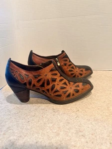 Spring Step L'Artiste Arabella Women’s Leather Ankle Boot EU 41 Tan Brown US 10 - Picture 1 of 7