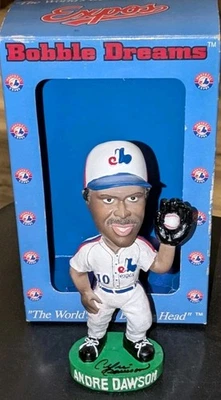 Andre Dawson Montreal Expos Signed Baseball Bobble Head JSA - Image 1 of 4