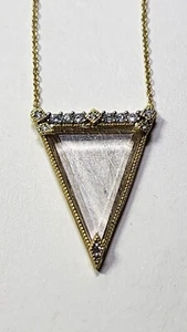 Jude Frances Designer Halskette mit Anhänger 18 Karat Gold Diamant, Rutilquarz  - Bild 1 von 12