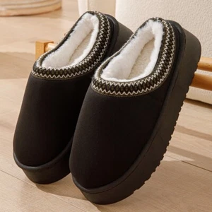 Slippers Mini Boots Platform Short Ankle Anti-Slip Boot Warm Memory Foam Shoes - Picture 1 of 16