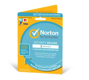 NORTON INTERNET SECURITY DELUXE 2025 3 PEZZI 1 ANNO CHIAVE DI ATTIVAZIONE EMAIL - Foto 1 di 1