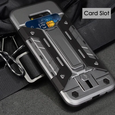 Military Shockproof Rugged Case w/Card Slot For Samsung Galaxy Note 8 S8 S9 Plus - Image 1 of 4
