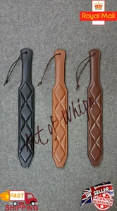 Top Premium Quality Leather Spanking Paddle Best Flogger Whip Adult Love Slapper - Picture 1 of 12