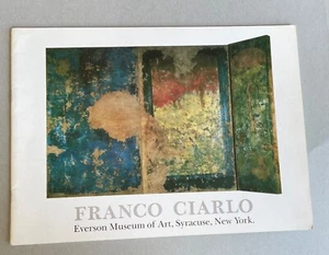 Franco Ciarlo Everson Museum of Art Syracuse NY Art Exhibit Brochure 1980 Show - Picture 1 of 3