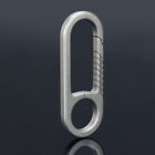 Titanium Alloy Buckle Outdoor Tool Keychain Two-way Buckles Camping Fast Hooks