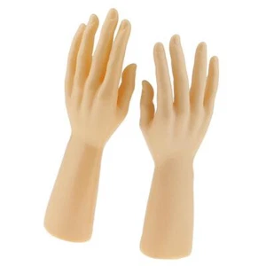1 Pair Male Mannequin Hand for Jewelry Bracelet Gloves Display Skin Color - Picture 1 of 7