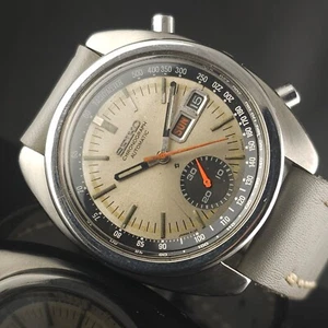 Vintage Ticking Seiko 6139-6012 Automatic Chronograph for Parts/Projects AS IS - Picture 1 of 15