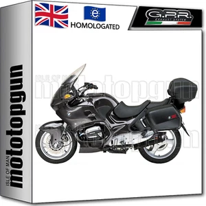 GPR EXHAUST HOM FURORE BLACK BMW R 1100 RT 1998 98 1999 99 2000 00 2001 01 - Picture 1 of 3