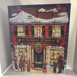 Byers' Saint Nicholas toy shoppe Wooden Advent Calendar St Nicholas Toy Shoppe - Picture 1 of 11