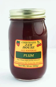Plum Jam, House AMISH New, Handmade with Sugar added 100% natural vegan - Picture 1 of 2