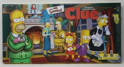 Sealed The Simpsons Clue Board Game, Pewter Weapons and Suspects pub:2000 Hasbro - Image 1 of 4