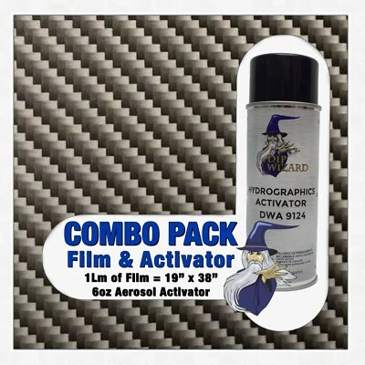 hydrographic film / activator Mini Carbon Fiber Weave hydro dip dipping wizard - Image 1 of 4