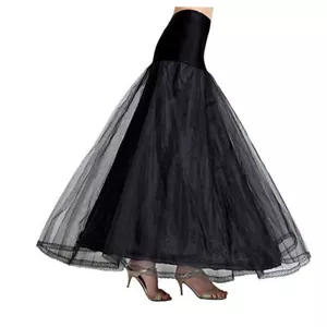 A Line Petticoats for Women Crinoline Half Slips Floor Length Bridal Underskirt - Picture 1 of 10