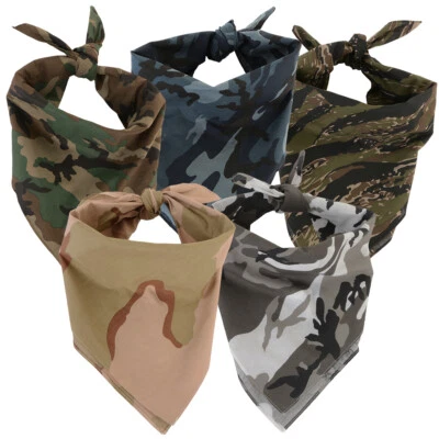 Rothco Large Camouflage Bandana - 100% Cotton Facemask Camp Hikin XNH