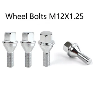 For Jeep Cherokee Renegade Compass 4Pcs Wheel Bolts Lug Nut M12x1.25 6511051AA - Picture 1 of 8