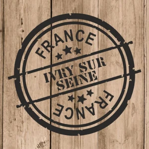 Ivry sur Seine Autocollant Mural Vinyle Timbre France 10cm Adhésive Portable - Imagen 1 de 4