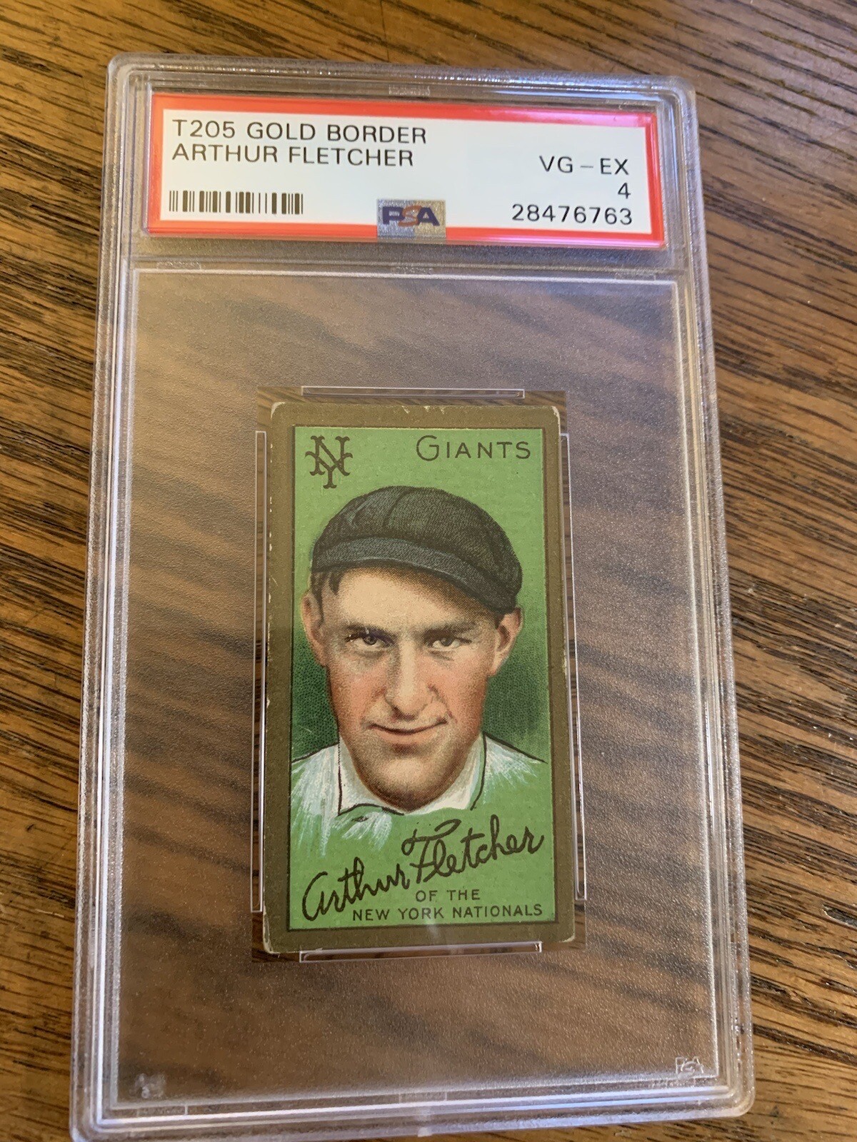 1911 T205 Gold Border Arthur Fletcher PSA 4 VG-EX Sweet Caporal Giants