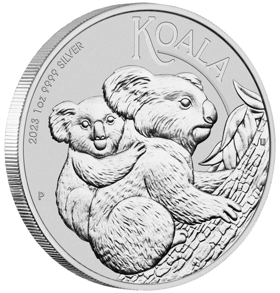 Moneda bullion Australia Koala 2023 1 oz $1 plata pura .9999 en cápsula como nueva Foto 1 de 3