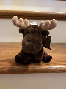 Aurora Mini Moose “Lil Monty Moose”  5 Inch Beanie NEW WITH TAGS!