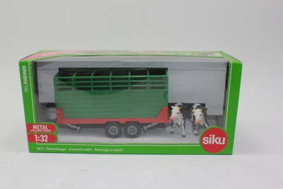Siku 2875 Livestock Trailer with 2 Cows 1:32 New in Original Packaging - Image 1 of 4