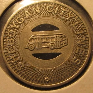 1948 Sheboygan City Lines, WI Transit Bus Token - Wisc. Wisconsin - Picture 1 of 2