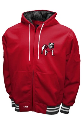 Georgia Bulldogs Franchise Club Grind Hooded Jacket - Red - Image 1 of 3