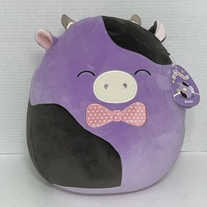 Papillon Squishmallow Pasqua 2025 Alexie la Mucca 12”, Corna Glitterate Occhi Chiusi - Foto 1 di 5