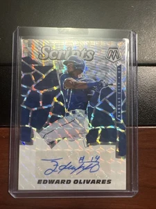 2021 Panini Mosaic Scripts Autograph - Edward Olivares RC Auto Mosaic Prizm - Bild 1 von 2