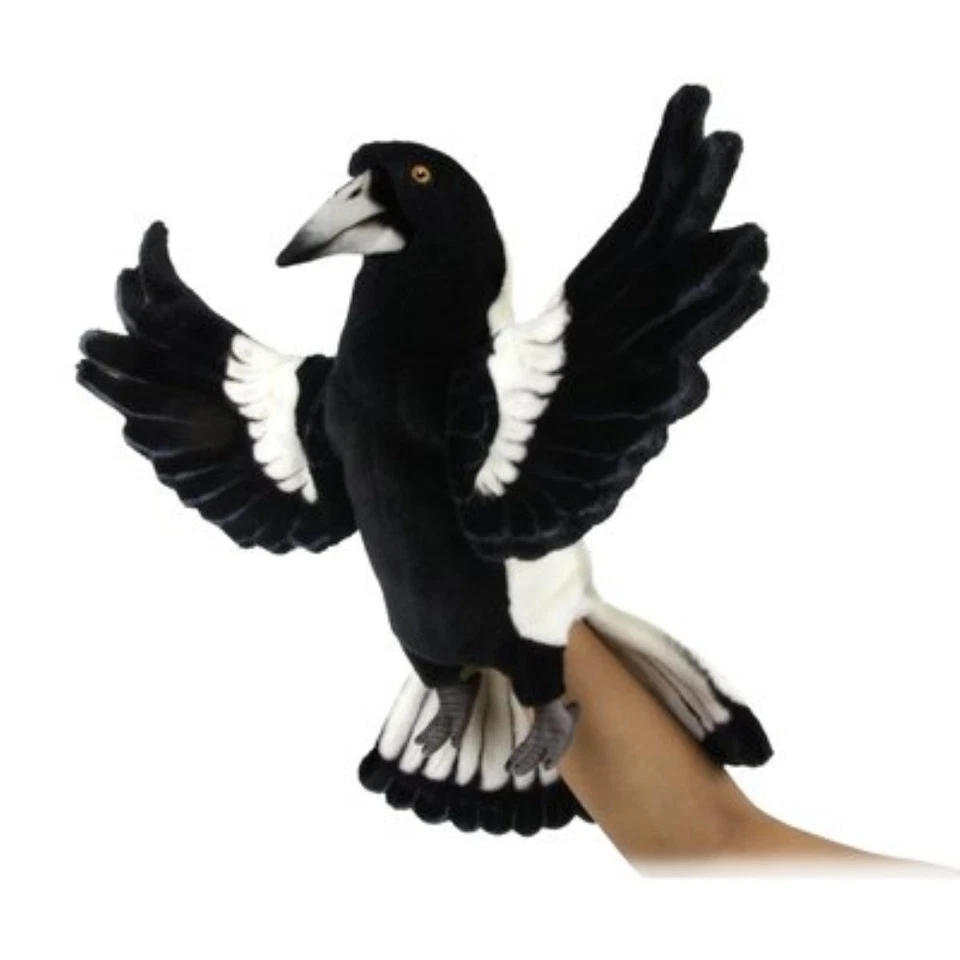 HANSA - Magpie Puppet - 34cm - Realistic Plush Soft Toy - image 1 of 1