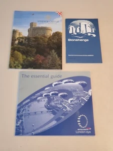LOT (3) UK Reise Tourismus Bücher. a.Windsor Castle b.Stonehenge c.London Eye + Tkt - Bild 1 von 23