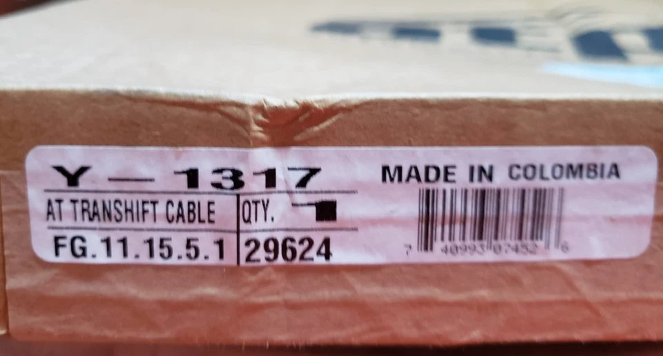 Cable de palanca de cambios de transmisión automática Y-1317 Chevrolet Silverado Tahoe GMC Yukon Foto 1 de 4