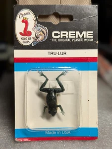 Neu im Paket Vintage Angelköder Tru Lur Creme Frosch  - Bild 1 von 4