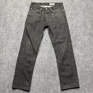 Gustin Jeans Mens 31x26 #419 Cone Black Stretch Selvedge Denim Hemmed Short King - Picture 1 of 14