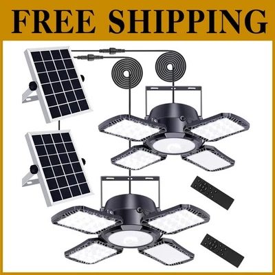 Solar Shed Light Indoor Outdoor Upgrade 176 LED 4 - Image 1 of 4