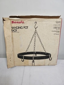 Vintage Beagle Marke hängendes Topfregal 19"x19" - Neu offene Box - Bild 1 von 16