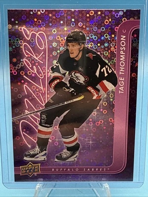 Tage Thompson #DZ-72 2024-25 Upper Deck Pink Dazzlers Buffalo Sabres SP - Image 1 of 2