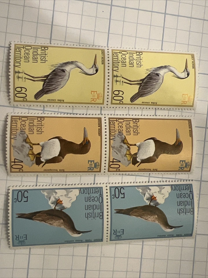 Territorio Británico del Océano Índico 1975 aves, 6 en total Foto 1 de 1