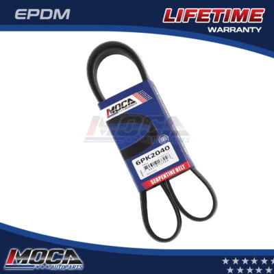 Cinturón serpentino EPDM para Dodge calibre Ford E-150 Jeep Compass Patriot 6PK2040 Foto 1 de 4