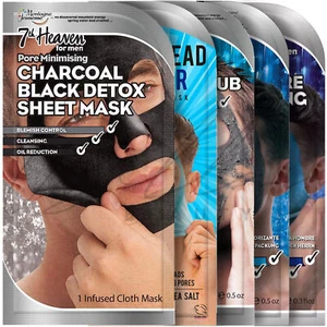 7TH HEAVEN Detoxifying, Cleansing & Moisturising Scrub, Masks for Men *CHOOSE* - Picture 1 of 7
