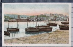 POSTCARD ST.IVES EVENING SCENE IN THE HARBOUR - Picture 1 of 2