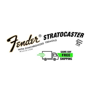 2er Pack Stratocaster 70s Decal Fender Style NEU Non-Metallic Reproduktion - Bild 1 von 1